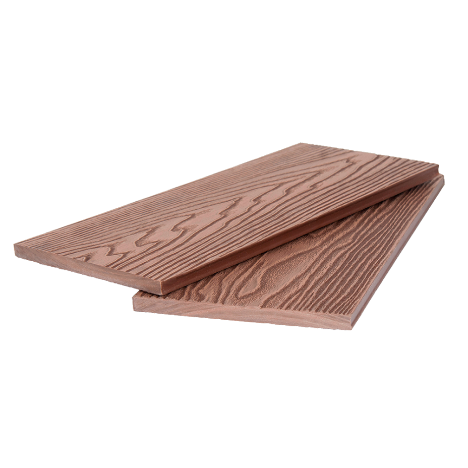DeckWOOD универсальная доска 3D 140х10 мм (коричневый, 3м)