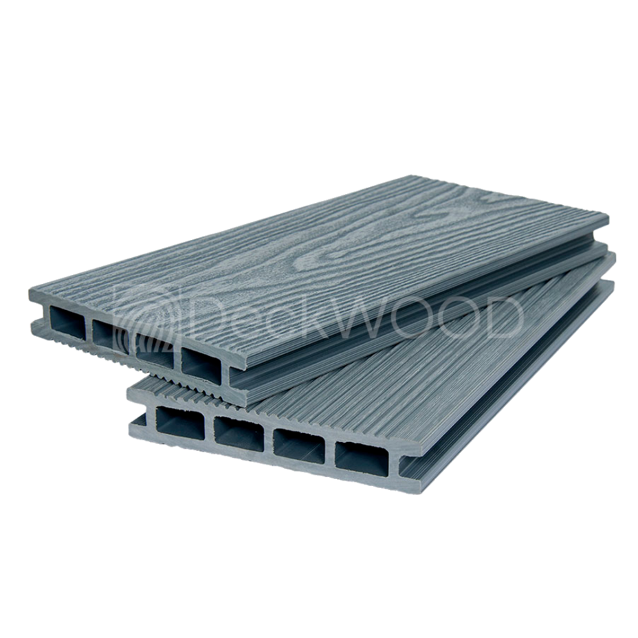 DeckWOOD 3D Premium NEW 140х24мм (серый, 3м)
