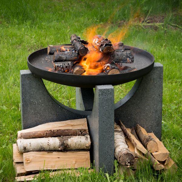 Чугунная чаша на бетонном основании PREMIUM S-серия