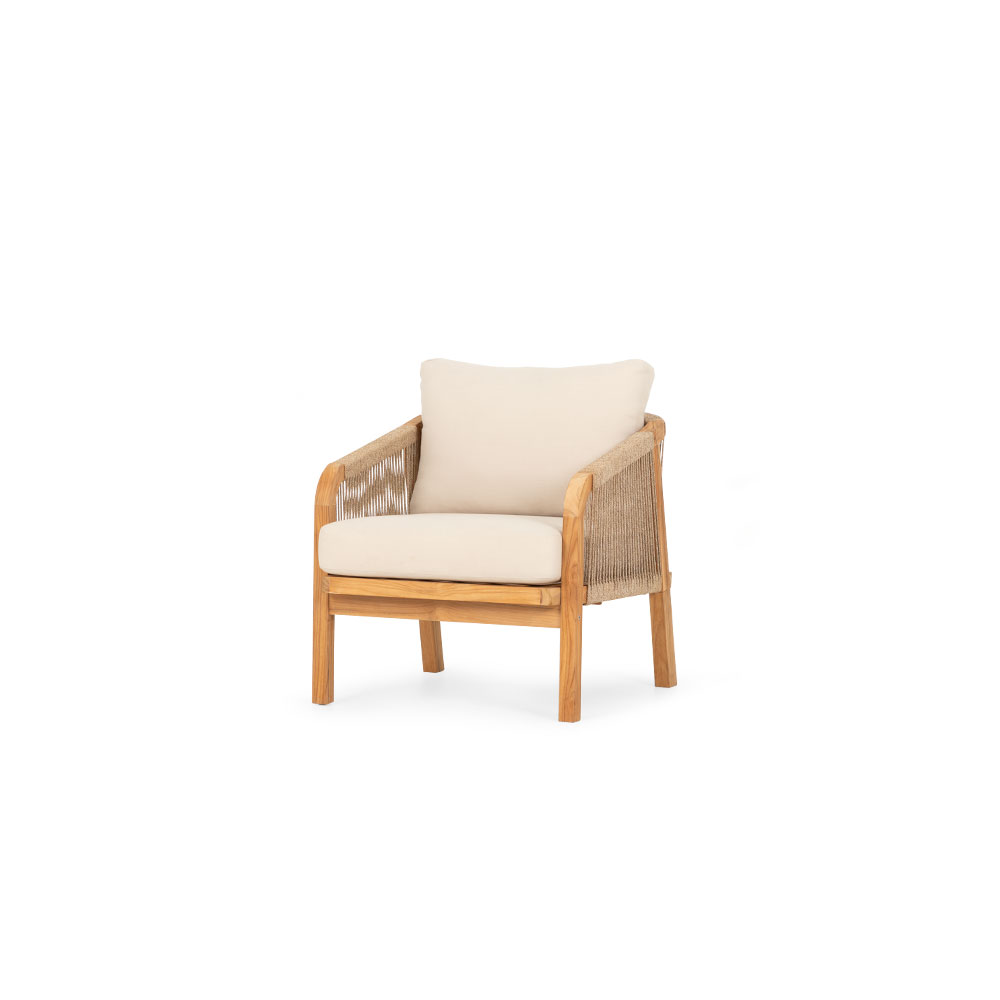 Кресло деревянное с подушками Ravona