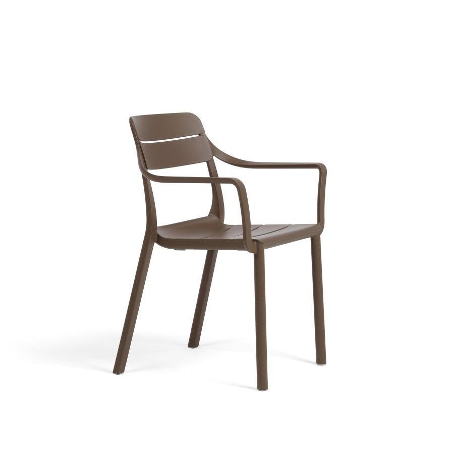CASSIA ARMCHAIR, кресло пластиковое с подлокотниками