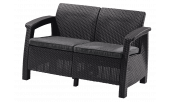CORFU LOVE SEAT, двухместный диван (графит)