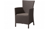 IOWA, кресло пластиковое (коричневый)