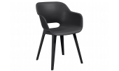 AKOLA, стул пластиковый (графит)
