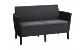 SALEMO 2, двухместный диван (графит)