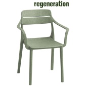 CASSIA ARMCHAIR, кресло пластиковое с подлокотниками (cactus/кактус)