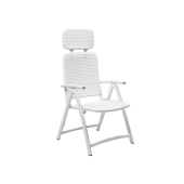 ACQUAMARINA, кресло-шезлонг складное (bianco/белый)