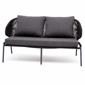 МИЛАН, диван двухместный плетеный из роупа