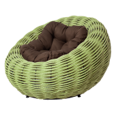 Кресло-гнездо плетеное DeckWOOD Nest (салатовый)