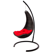Кресло-гамак подвесное плетеный DeckWOOD (черный)