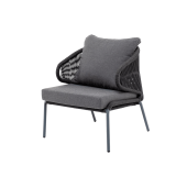 МИЛАН, кресло плетеное из роупа (темно-серый)