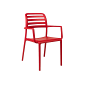 COSTA, кресло пластиковое (rosso/красный)