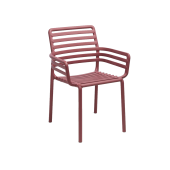 DOGA, кресло пластиковое (marsala/марсала)
