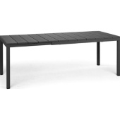 RIO 140 EXTENSIBILE, стол пластиковый раздвижной 140 - 210 см (antracite/антрацит)