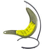 Шезлонг подвесной плетеный DeckWOOD (темно-зеленый)