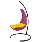 Кресло-гамак подвесное плетеный DeckWOOD (фуксия)