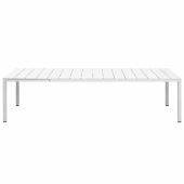 RIO ALU 210 EXTENSIBILE, стол металлический раздвижной 210 - 280 см (bianco/белый)
