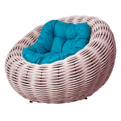 Кресло-гнездо плетеное DeckWOOD Nest (пудровый)