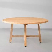 Стол круглый деревянный обеденный Rimini Ø150