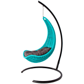 Кресло-гамак подвесное плетеный DeckWOOD (голубой)