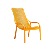 NET LOUNGE, лаунж-кресло пластиковое (senape/горчица)