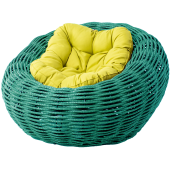 Кресло-гнездо плетеное DeckWOOD Nest (бирюза)