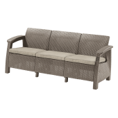 CORFU LOVE SEAT MAX, трехместный диван (капучино)