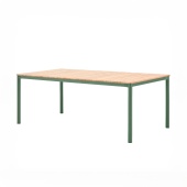 Стол обеденный металлический с деревянной столешницей Armona (Green)