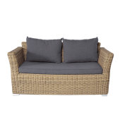 КАПУЧИНО, плетеный диван двухместный (соломенный)