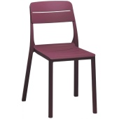 CASSIA BISTROT, стул обеденный пластиковый (borgogna/бургунди)