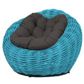 Кресло-гнездо плетеное DeckWOOD Nest (голубой)