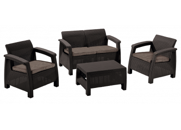 CORFU SET 2, комплект мебели (коричневый)