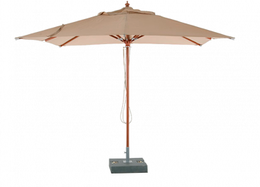ДЖУЛИЯ, зонт от солнца на центральной опоре из дерева 3х3м