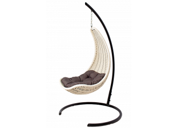 Кресло-гамак подвесное плетеный DeckWOOD (белый)