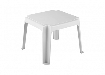 ЭЛЛАСТИК, столик для шезлонга пластиковый (белый)