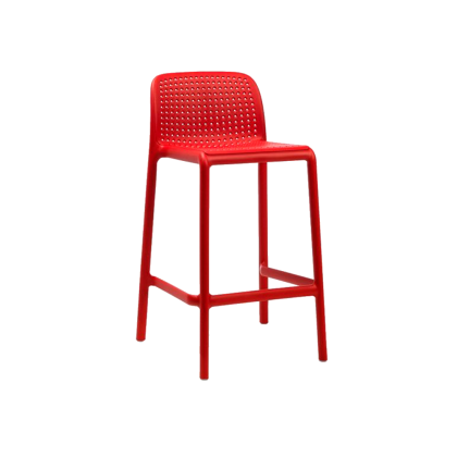 LIDO MINI, стул полубарный (rosso/красный)