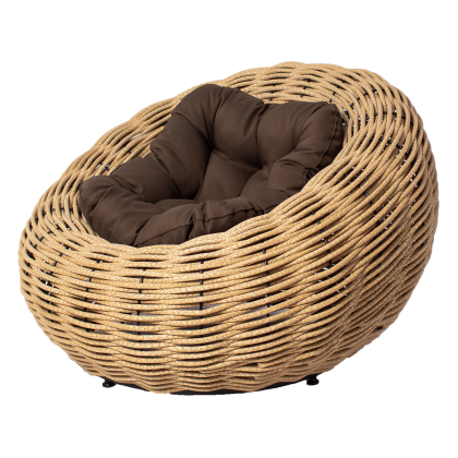 Кресло-гнездо плетеное DeckWOOD Nest (песочный)
