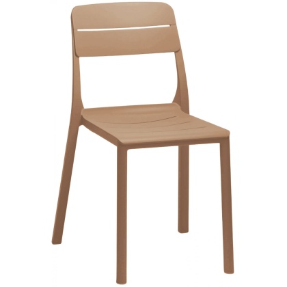 CASSIA BISTROT, стул обеденный пластиковый (cappuccino/капучино)