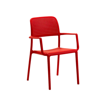 BORA, кресло пластиковое (rosso/красный)