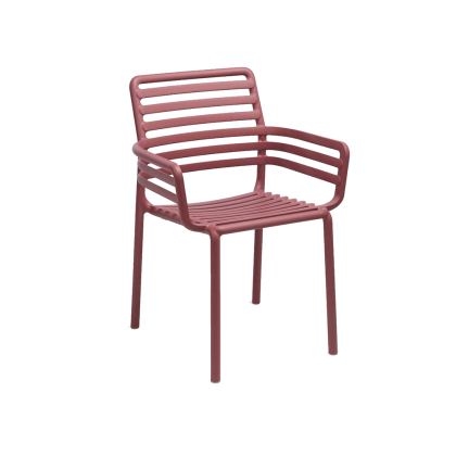 DOGA, кресло пластиковое (marsala/марсала)