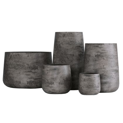 Кашпо CONE (38x41, CONCRETE GREY DARK)