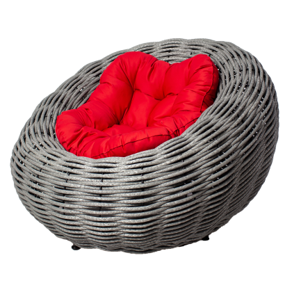 Кресло-гнездо плетеное DeckWOOD Nest (серый)