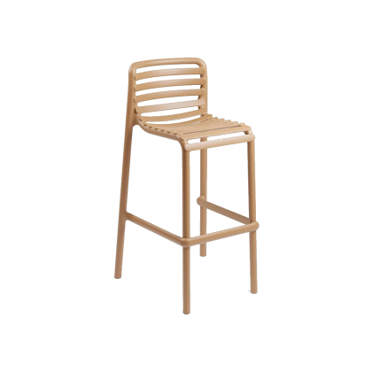 DOGA STOOL, стул барный пластиковый (cappuccino/капучино)