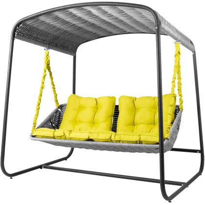 Диван подвесной со стойкой DeckWOOD Sky bed lite (серый)