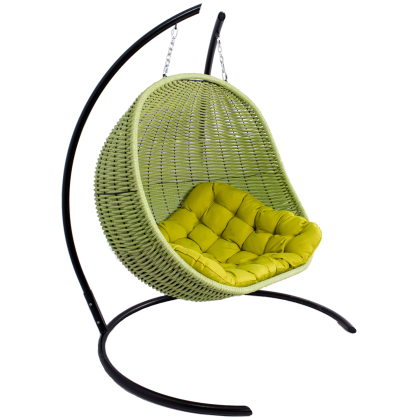 Двойное кресло-кокон подвесное DeckWOOD (салатовый)