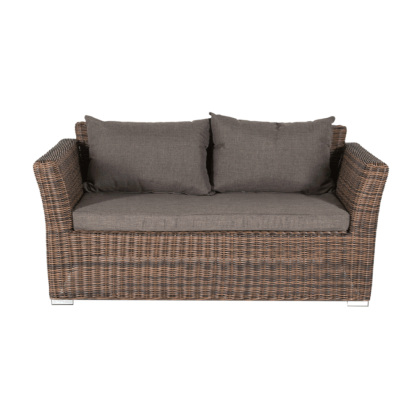 КАПУЧИНО, плетеный диван двухместный (коричневый)