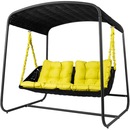 Диван подвесной со стойкой DeckWOOD Sky bed lite (черный)