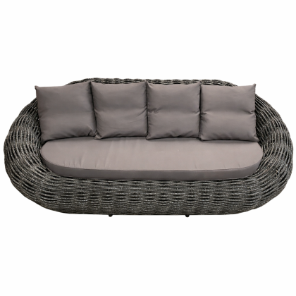 Диван плетеный DeckWOOD Гнездо (белый)