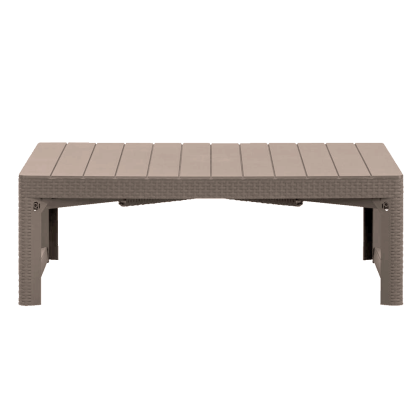 LYON TABLE RATTAN, раскладной стол (капучино)