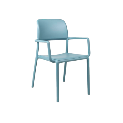 RIVA, кресло пластиковое (celeste/голубой)